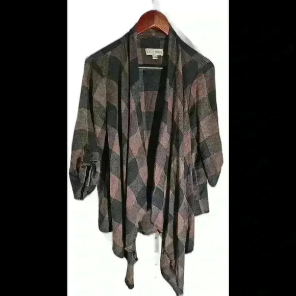 Knox Rose Tops - Chic Knox Rose Oversized Button-Up Cardigan in Earthy Tones